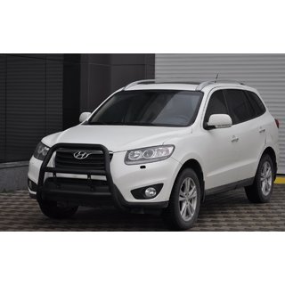 Bullbar WT018 Negru (Otel Inoxidabil) Hyundai Santa Fe 2 2006-2012 foto 3
