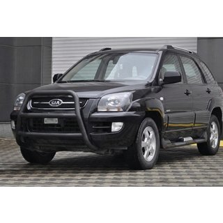 Bullbar WT018 Negru (Otel Inoxidabil) Kia Sportage 2004-2010 foto 1