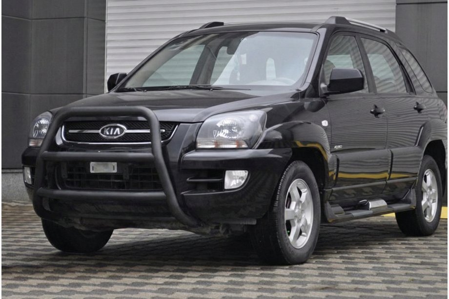 Kia Sportage 2004-2010 Bullbar WT018 Negru (Otel Inoxidabil) Image