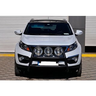 Bullbar WT018 Negru (Otel Inoxidabil) Kia Sportage 2010-2015 foto 1
