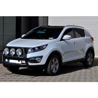 Bullbar WT018 Negru (Otel Inoxidabil) Kia Sportage 2010-2015 foto 2