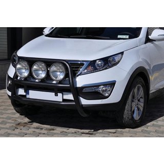 Bullbar WT018 Negru (Otel Inoxidabil) Kia Sportage 2010-2015 foto 3