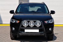 Mitsubishi Outlander 2006-2012 Bullbar WT018 Negru (Otel Inoxidabil) foto 1