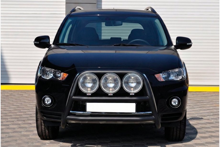 Mitsubishi Outlander 2006-2012 Bullbar WT018 Negru (Otel Inoxidabil) Image