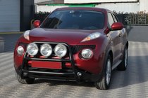 Nissan Juke 2010-2019 Bull Bar WT018 Negru (Otel Inoxidabil) foto 4