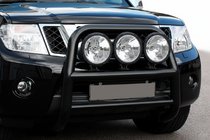 Nissan Navara 2006-2015 Bull Bar WT018 Negru (Otel Inoxidabil) foto 1