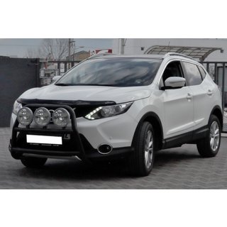 Bull Bar WT018 Negru (Otel Inoxidabil) Nissan Qashqai 2014-2021 foto 1