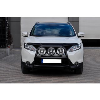 Bull Bar WT018 Negru (Otel Inoxidabil) Nissan Qashqai 2014-2021 foto 2