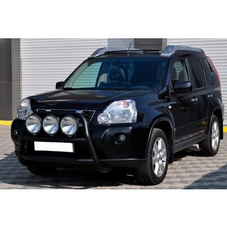 Protectie Fata WT018 Negru (Otel Inoxidabil) Nissan X-trail T31 2007-2014 foto 2