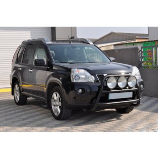 Protectie Fata WT018 Negru (Otel Inoxidabil) Nissan X-trail T31 2007-2014 foto 3