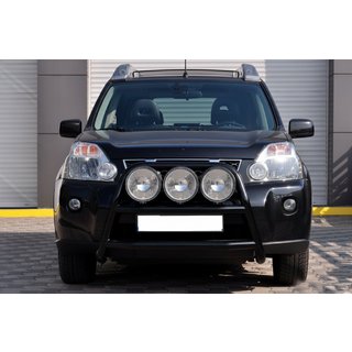 Protectie Fata WT018 Negru (Otel Inoxidabil) Nissan X-trail T31 2007-2014 foto 1