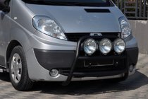 Opel Vivaro 2001–2015 Bullbar WT018 Negru (Otel Inoxidabil) foto 2