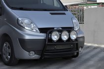 Renault Trafic 2001–2015 Bullbar WT018 Negru (Otel Inoxidabil) foto 1