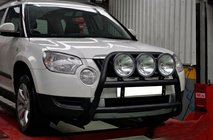 Skoda Yeti 2009-2017 Bullbar WT018 Negru (Otel Inoxidabil) foto 2
