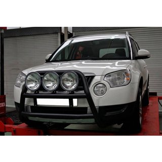 Bullbar WT018 Negru (Otel Inoxidabil) Skoda Yeti 2009-2017 foto 4