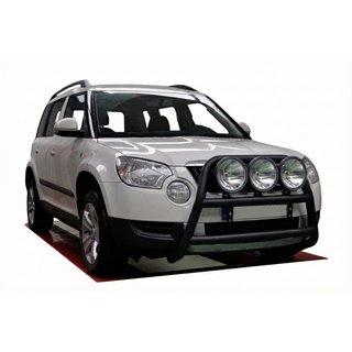 Bullbar WT018 Negru (Otel Inoxidabil) Skoda Yeti 2009-2017 foto 1