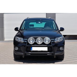 Bull Bar WT018 Negru (Otel Inoxidabil) Volkswagen Tiguan 2007-2016 foto 2