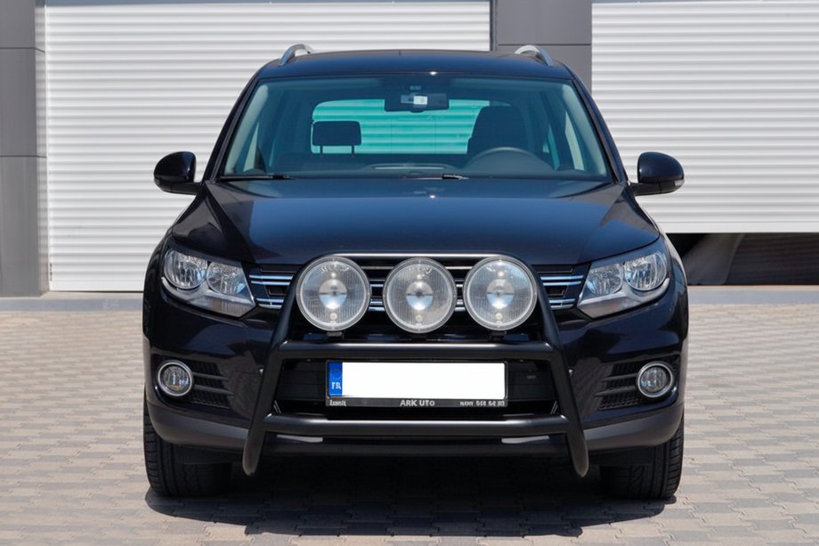 Volkswagen Tiguan 2007-2016 Bull Bar WT018 Negru (Otel Inoxidabil) Foto 2