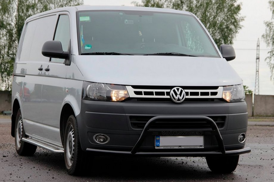 Volkswagen T5 2010-2015 Bullbar WT007ST Negru (Otel Inoxidabil) Image
