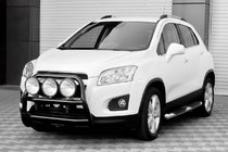 Chevrolet Trax 2012-2023 Bara Fata WT018 Negru (Otel Inoxidabil) foto 4