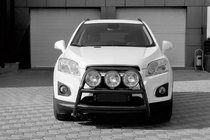 Chevrolet Trax 2012-2023 Bara Fata WT018 Negru (Otel Inoxidabil) foto 2