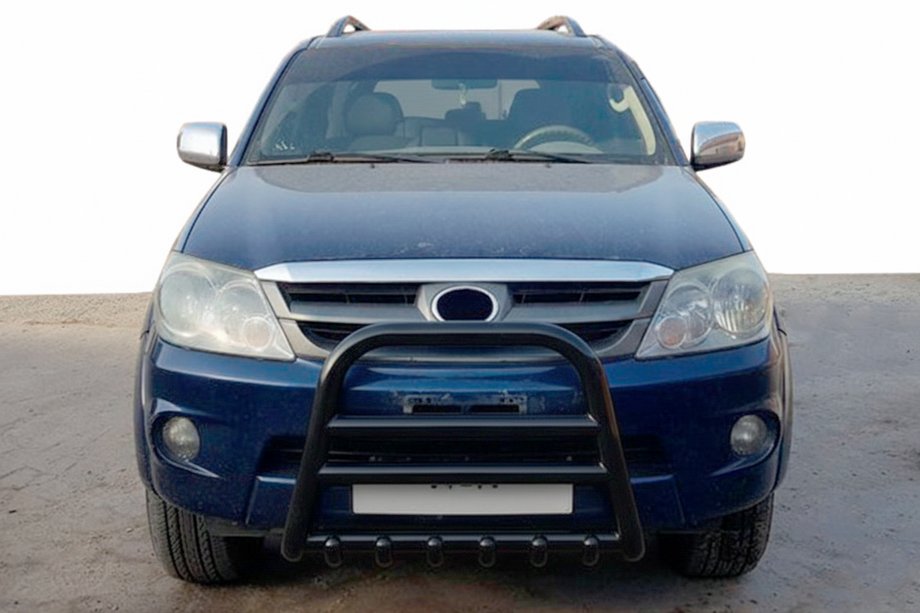 Toyota Fortuner 2006-2015 Bullbar F12-11 Negru (Otel Inoxidabil) Foto 3