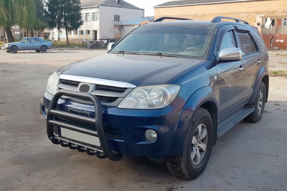 Toyota Fortuner 2006-2015 Bullbar F12-11 Negru (Otel Inoxidabil) Foto 1