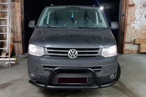 Volkswagen T5 2010-2015 Bullbar WT006ST Negru (Otel Inoxidabil) foto 3