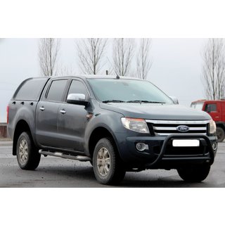Protectie Fata WT022 Negru (Otel Inoxidabil) Ford Ranger 2011–2022 foto 2