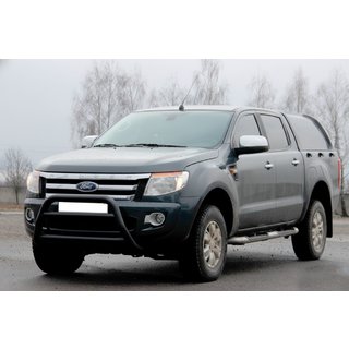 Protectie Fata WT022 Negru (Otel Inoxidabil) Ford Ranger 2011–2022 foto 3