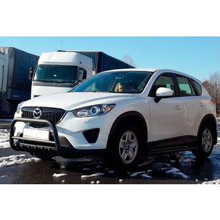Protectie Fata WT021 Negru (Otel Inoxidabil) Mazda CX-5 2012-2017 foto 2