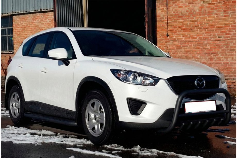 Mazda CX-5 2012-2017 Protectie Fata WT021 Negru (Otel Inoxidabil) Image