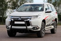 Mitsubishi Pajero Sport 2015- Bullbar WT008 Negru (Otel Inoxidabil) foto 5