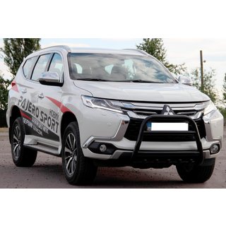 Bullbar WT008 Negru (Otel Inoxidabil) Mitsubishi Pajero Sport 2015- foto 3
