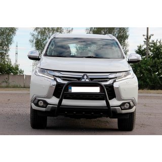 Bullbar WT008 Negru (Otel Inoxidabil) Mitsubishi Pajero Sport 2015- foto 4