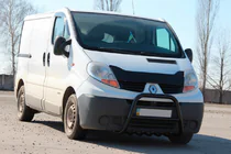 Renault Trafic 2001–2015 Bullbar QT-Spec Negru (Otel Inoxidabil) foto 2
