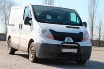 Opel Vivaro 2001–2015 Bullbar QT-Spec Negru (Otel Inoxidabil) foto 2