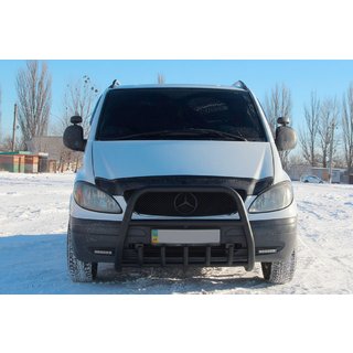 Bull Bar XL-WT025 Negru (Otel Inoxidabil) Mercedes Vito W639 2004-2014 foto 2