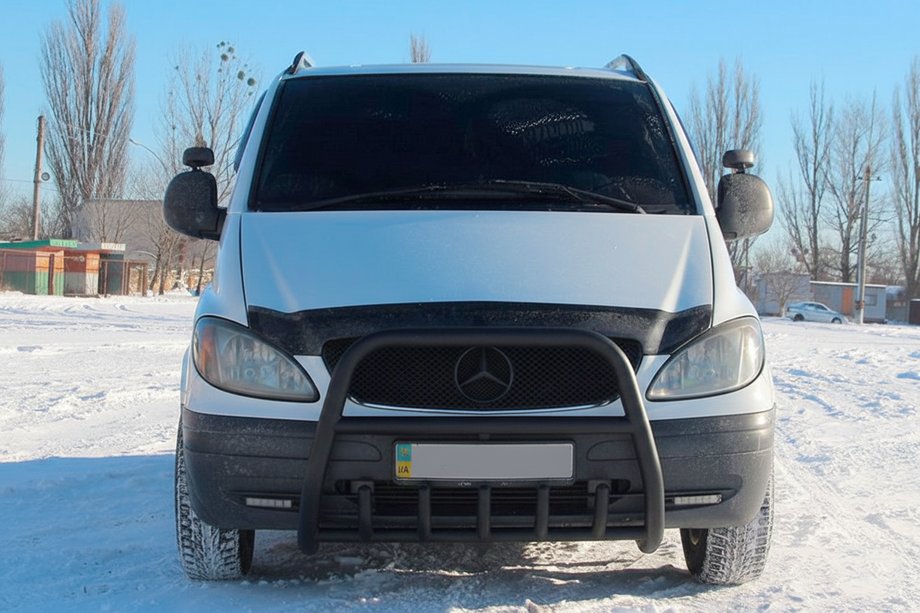Mercedes Vito W639 2004-2014 Bull Bar XL-WT025 Negru (Otel Inoxidabil) Foto 2