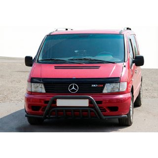 Bullbar cu tevi laterale WT002 Plus Negru (inox) foto 1