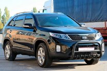 Kia Sorento II XM 2009-2014 Bullbar WT021 Negru (Otel Inoxidabil) foto 3