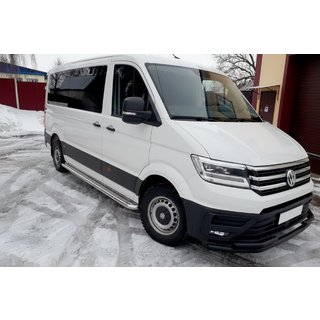 Protectie Fata ST085 Negru (Otel Inoxidabil) Volkswagen Crafter 2016- foto 2