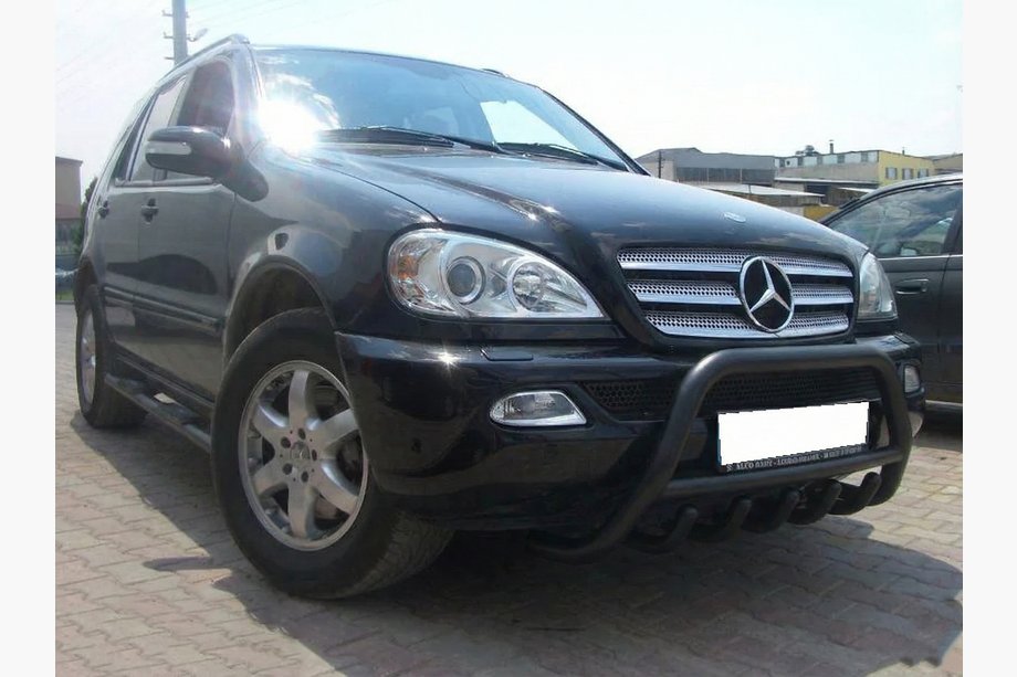 Mercedes ML W163 1997-2005 Bull bar Black (otel inoxidabil) Image