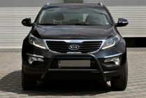 Kia Sportage 2010-2015 Bullbar WT006 Negru (Otel Inoxidabil) foto 2