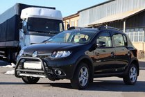 Renault Sandero 2013-2022 Bara Fata WT006 Negru (Otel Inoxidabil) foto 3