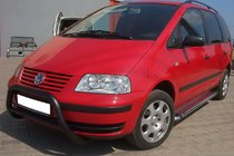 Volkswagen Sharan 1995-2010 Bullbar WT005 Negru (Otel Inoxidabil) foto 1