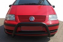 Volkswagen Sharan 1995-2010 Bullbar WT005 Negru (Otel Inoxidabil) foto 3