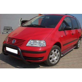 Bullbar WT005 Negru (Otel Inoxidabil) Volkswagen Sharan 1995-2010 foto 1