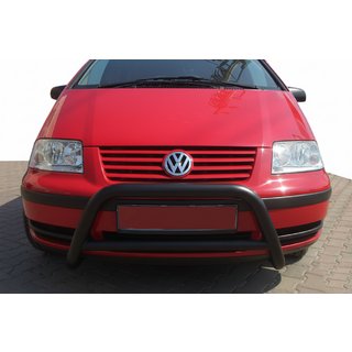 Bullbar WT005 Negru (Otel Inoxidabil) Volkswagen Sharan 1995-2010 foto 3