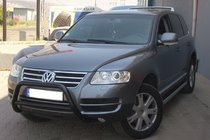 Volkswagen Touareg 2002–2010 Bullbar WT005 Colt Negru (Otel Inoxidabil) foto 6